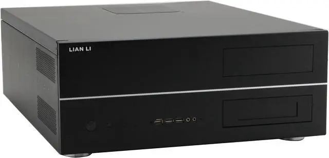 Alt view image 2 of 11 - LIAN LI Black Aluminum PC-C32B ATX Media Center / HTPC Case