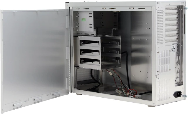 Alt view image 8 of 12 - LIAN LI PC-A06A Silver Aluminum ATX Mini Tower Computer Case