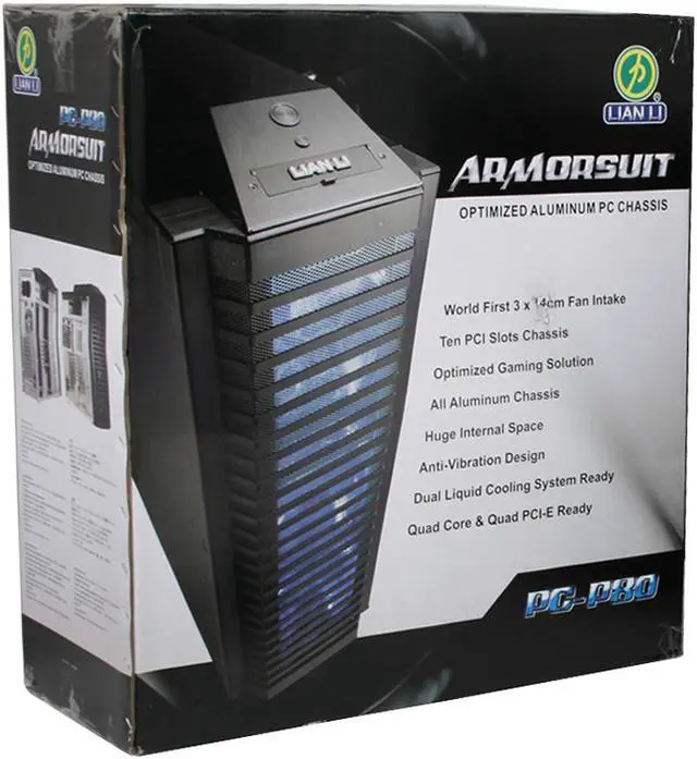 Alt view image 15 of 15 - LIAN LI PC-P80 Black Aluminum ATX Full Tower Computer Case