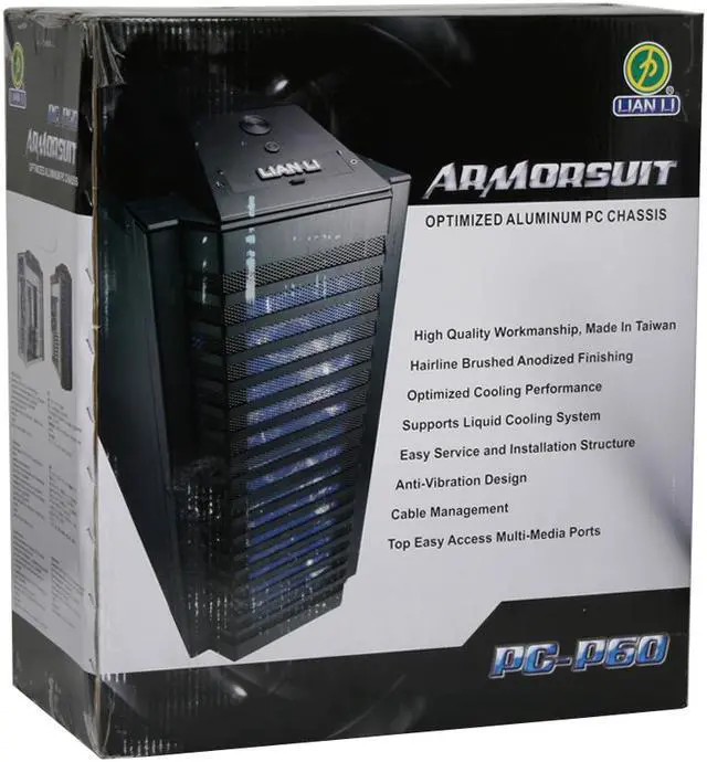 Alt view image 14 of 14 - LIAN LI ARMORSUIT PC-P60 Black Aluminum ATX Mid Tower Computer Case