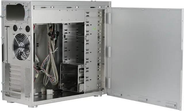 Alt view image 5 of 12 - LIAN LI PC-A17A Silver Aluminum ATX Mid Tower Computer Case