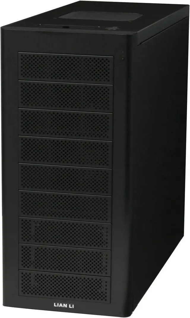 Alt view image 3 of 11 - LIAN LI PC-A17B Black Aluminum ATX Mid Tower Computer Case