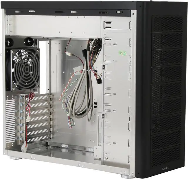 Alt view image 8 of 11 - LIAN LI PC-A17B Black Aluminum ATX Mid Tower Computer Case