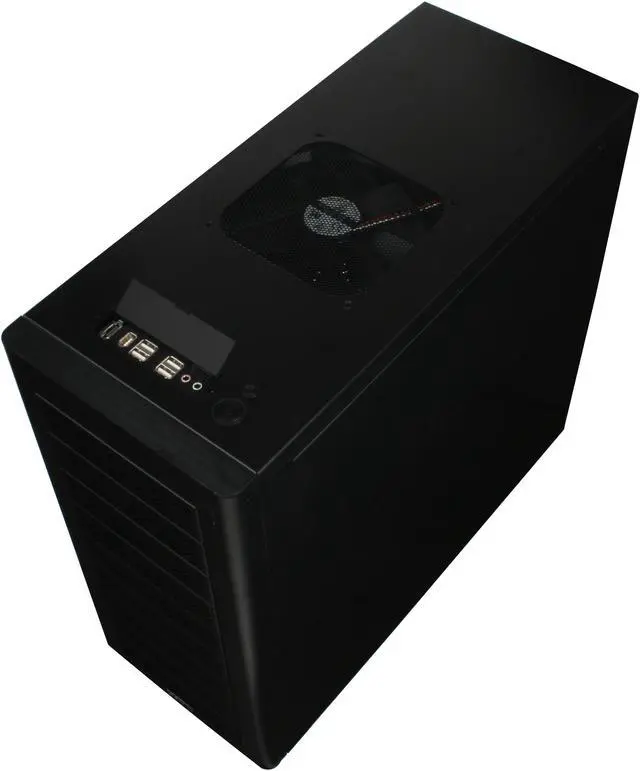 Alt view image 9 of 11 - LIAN LI PC-A17B Black Aluminum ATX Mid Tower Computer Case