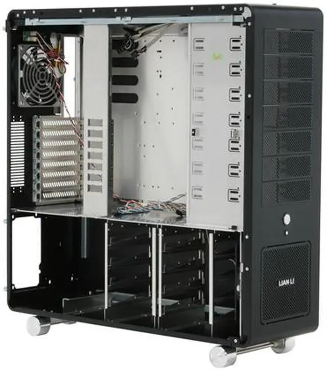 Alt view image 8 of 12 - LIAN LI PC-V2010B Black Aluminum ATX Full Tower Computer Case