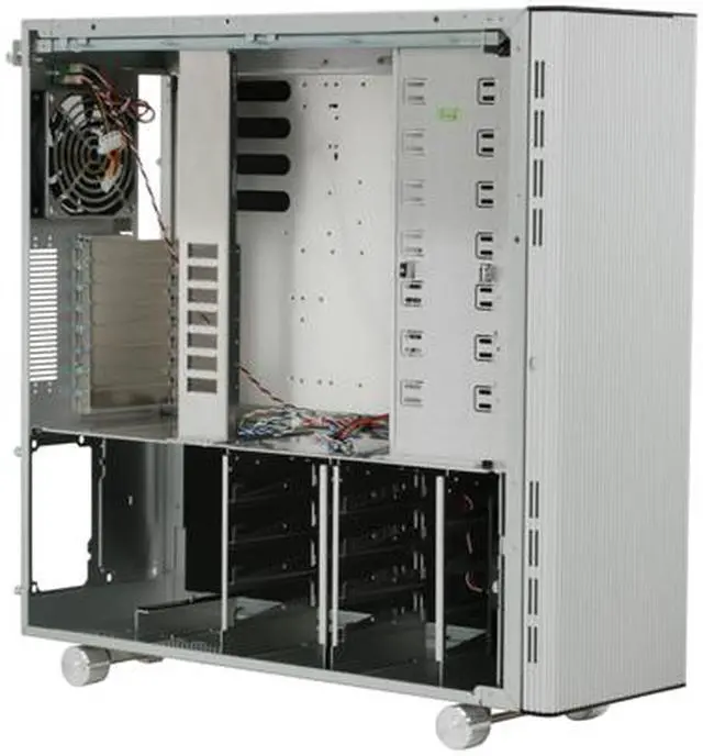 Alt view image 9 of 13 - LIAN LI PC-V2110A Silver Aluminum ATX Full Tower Computer Case