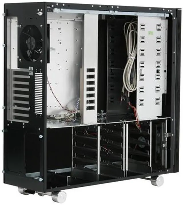 Alt view image 7 of 13 - LIAN LI PC-V2110B Black Aluminum ATX Full Tower Computer Case