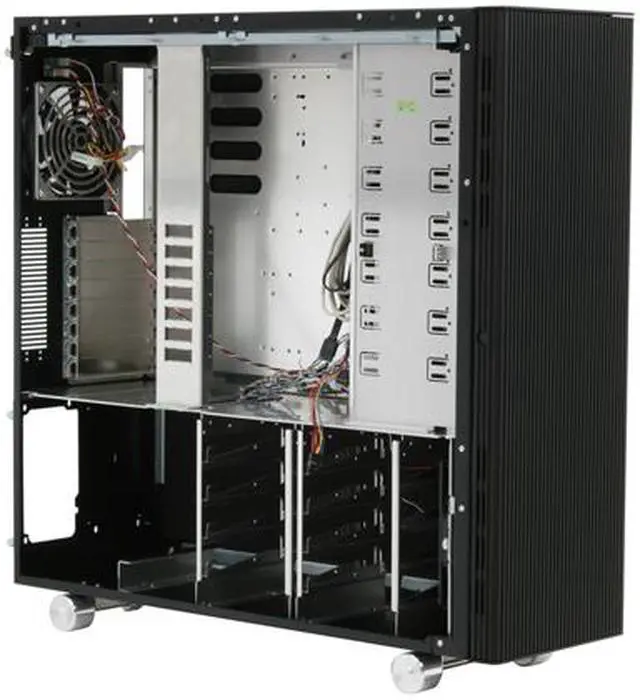 Alt view image 9 of 13 - LIAN LI PC-V2110B Black Aluminum ATX Full Tower Computer Case