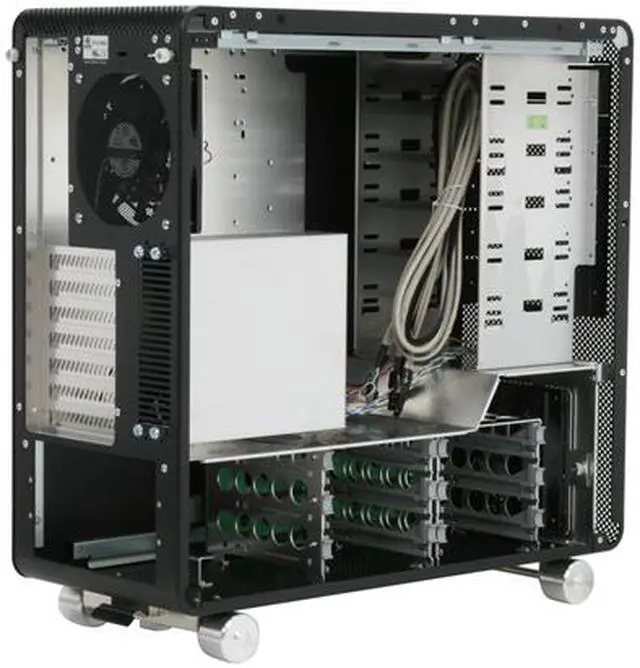 Alt view image 6 of 12 - LIAN LI PC-V1000Z Black Aluminum ATX Mid Tower Computer Case