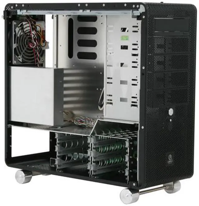 Alt view image 8 of 12 - LIAN LI PC-V1000Z Black Aluminum ATX Mid Tower Computer Case