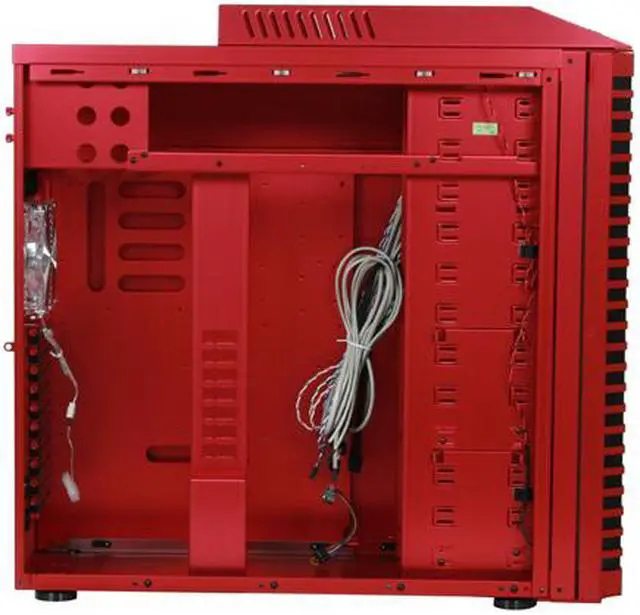 Alt view image 8 of 13 - LIAN LI PC-P80R Red Aluminum ATX Full Tower Computer Case