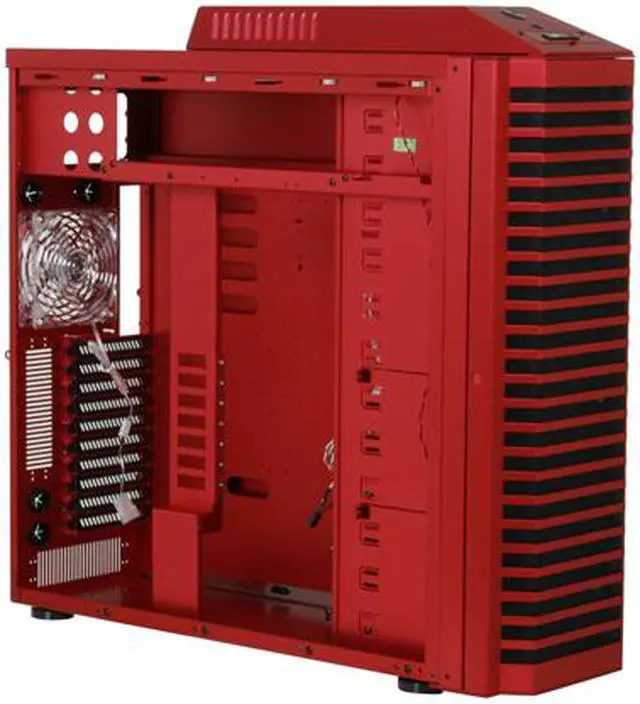 Alt view image 9 of 13 - LIAN LI PC-P80R Red Aluminum ATX Full Tower Computer Case
