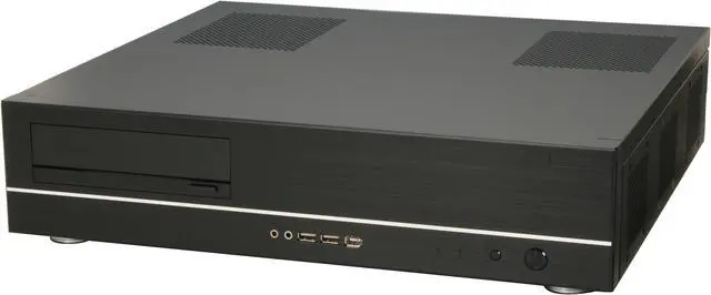 Alt view image 3 of 10 - LIAN LI Black Aluminum PC-C37B Micro ATX Media Center / HTPC Case