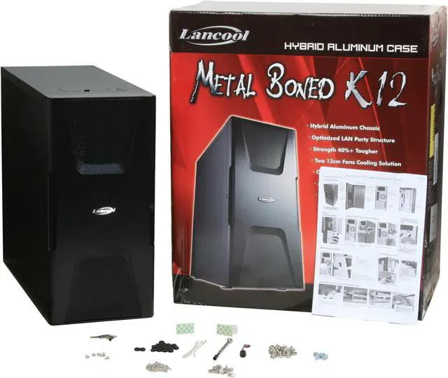 Alt view image 13 of 13 - LIAN LI Lan cool PC-K12B Black Aluminum / SECC ATX Mid Tower Computer Case