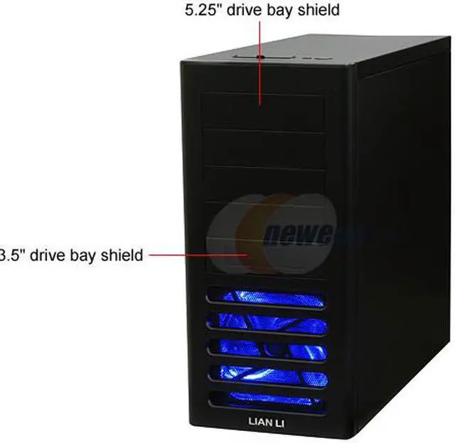 Alt view image 3 of 12 - LIAN LI PC-7FW Black Aluminum ATX Mid Tower Computer Case