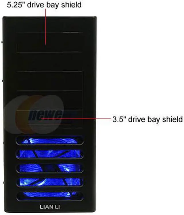 Alt view image 2 of 12 - LIAN LI PC-7FW Black Aluminum ATX Mid Tower Computer Case