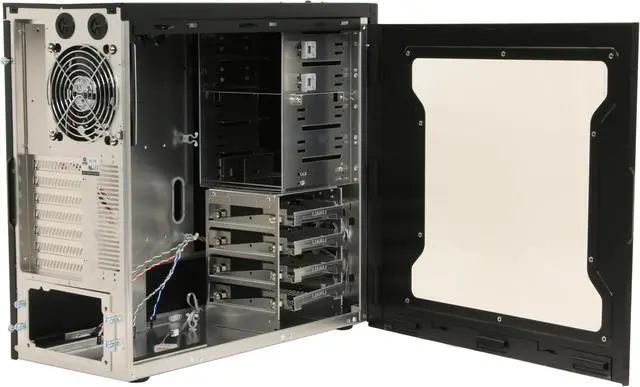 Alt view image 5 of 12 - LIAN LI PC-7FW Black Aluminum ATX Mid Tower Computer Case
