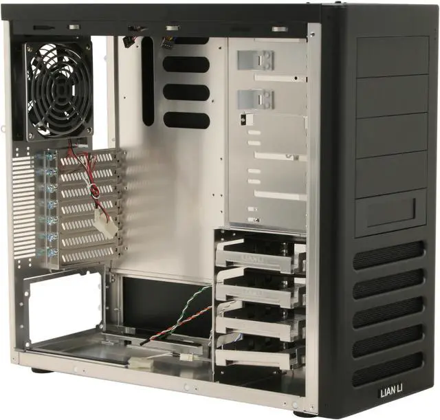 Alt view image 8 of 12 - LIAN LI PC-7FW Black Aluminum ATX Mid Tower Computer Case