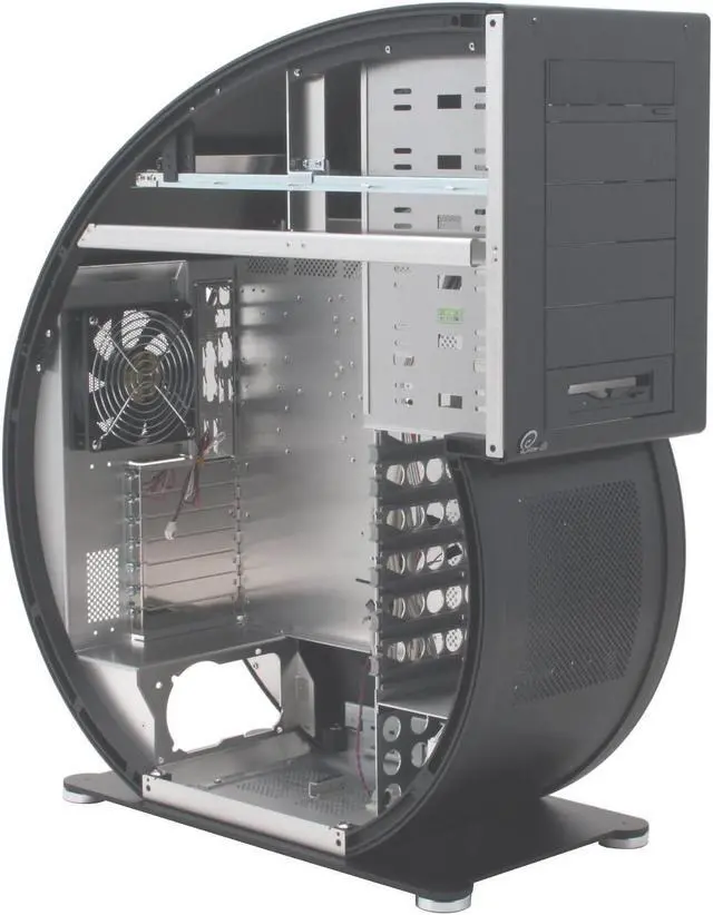 Alt view image 9 of 13 - LIAN LI PC-777B Black Aluminum ATX Full Tower Computer Case