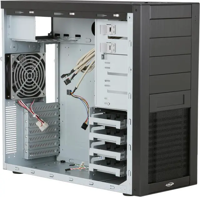 Alt view image 8 of 12 - LIAN LI PC-K6 Black Aluminum / Steel ATX Mid Tower Computer Case