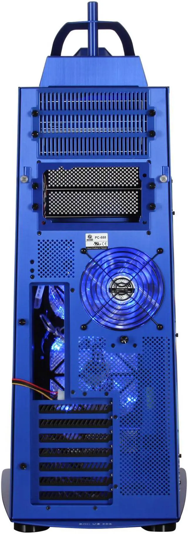 Alt view image 5 of 11 - LIAN LI PC-888 Blue Aluminum ATX Full Tower Computer Case