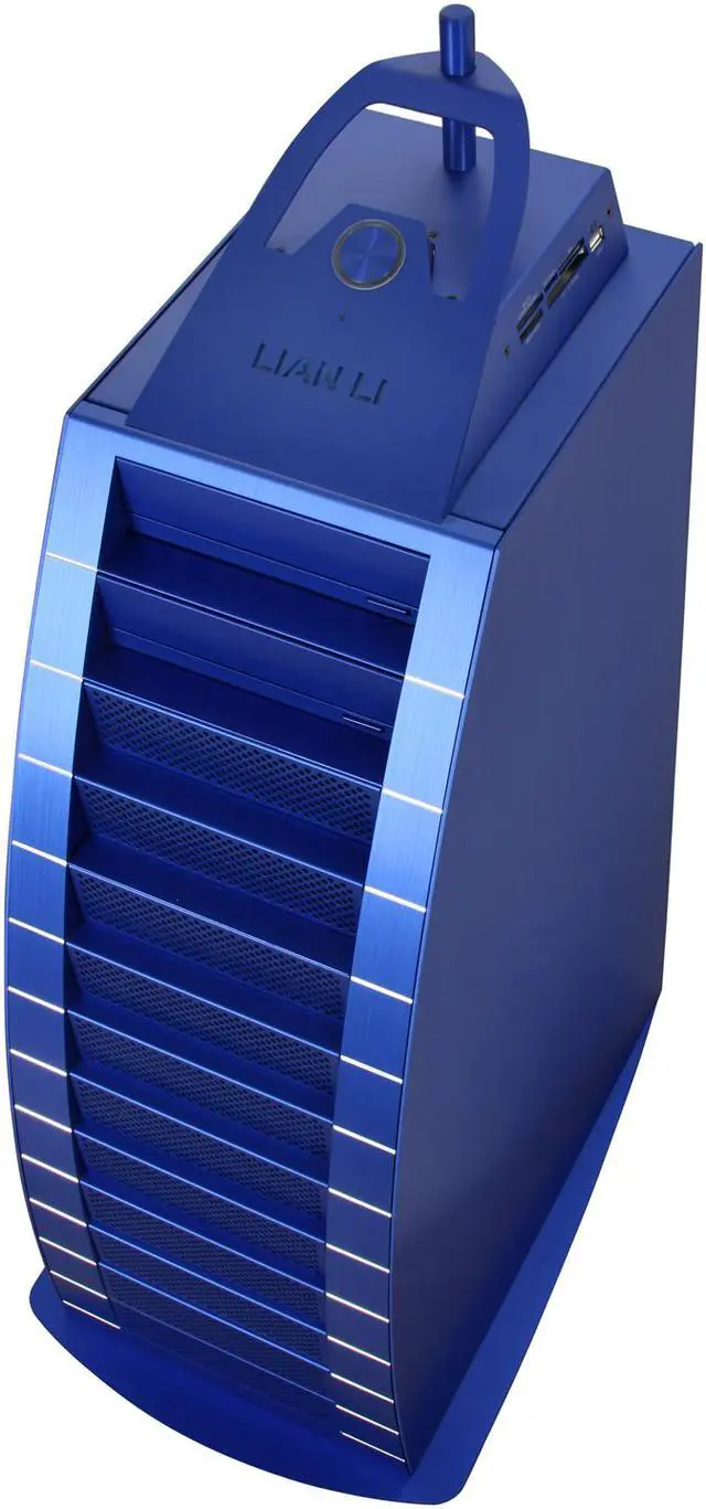 Alt view image 10 of 11 - LIAN LI PC-888 Blue Aluminum ATX Full Tower Computer Case
