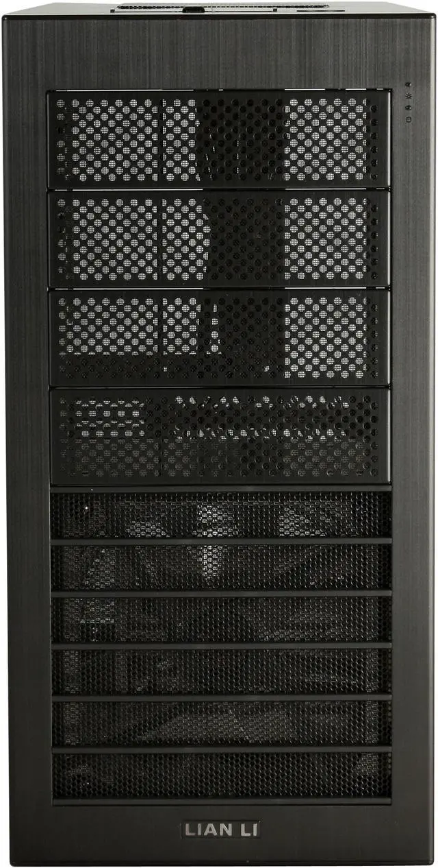 Alt view image 2 of 12 - LIAN LI PC-A06FB Black Aluminum ATX Mid Tower Computer Case