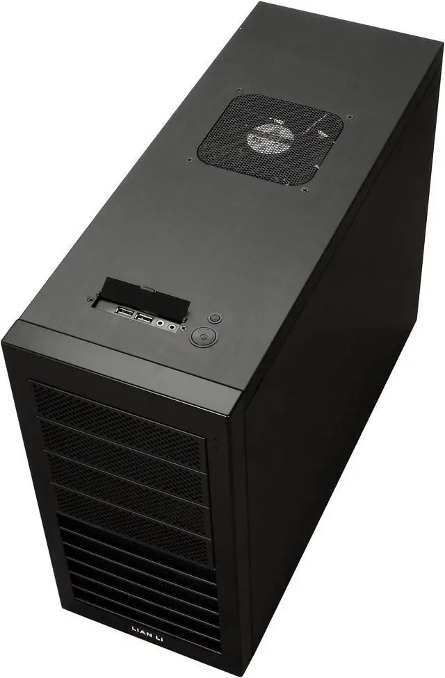 Alt view image 9 of 12 - LIAN LI PC-A06FB Black Aluminum ATX Mid Tower Computer Case