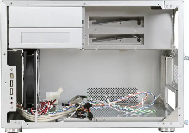 Alt view image 8 of 9 - LIAN LI PC-V351A Silver Aluminum Micro ATX Desktop Computer Case