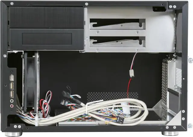 Alt view image 8 of 9 - LIAN LI PC-V351B Black Aluminum Micro ATX Desktop Computer Case