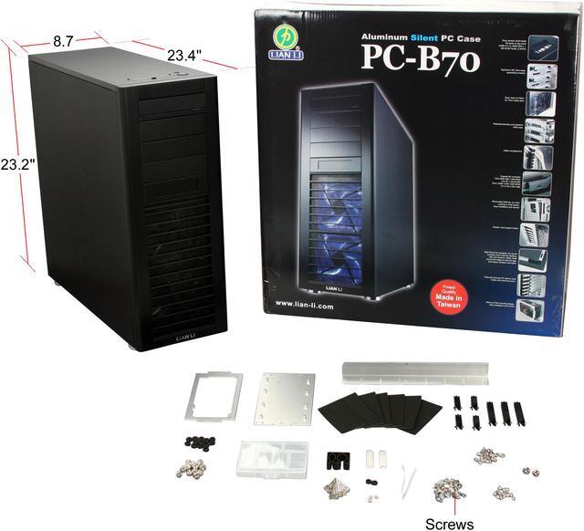 Alt view image 11 of 11 - LIAN LI PC-B70 Black Aluminum ATX Full Tower Computer Case