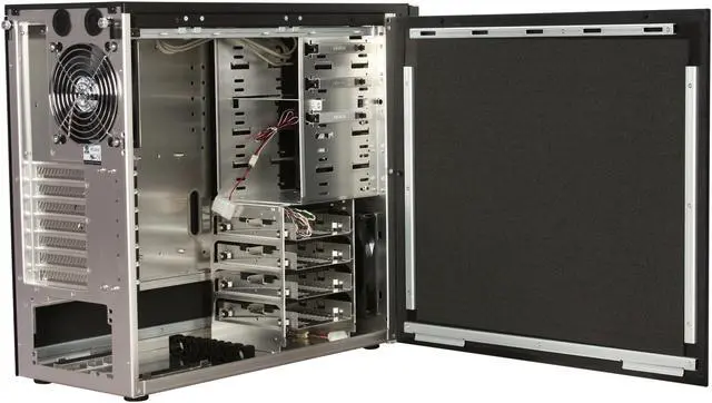 Alt view image 5 of 10 - LIAN LI PC-B10 Black Aluminum ATX Mid Tower Computer Case