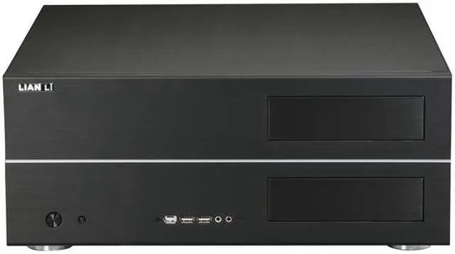 Alt view image 2 of 10 - LIAN LI Black Aluminum PC-C33B ATX Media Center / HTPC Case
