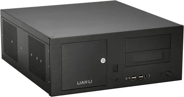 Alt view image 3 of 11 - LIAN LI Black Aluminum PC-C34F ATX Media Center / HTPC Case