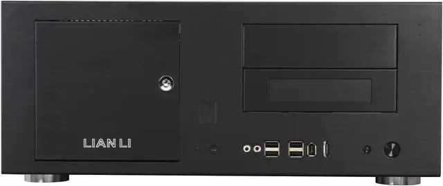 Alt view image 4 of 11 - LIAN LI Black Aluminum PC-C34F ATX Media Center / HTPC Case
