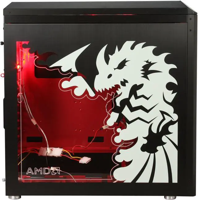 Alt view image 4 of 10 - LIAN LI ARMORSUIT PC-P50R Red Aluminum ATX Mid Tower Computer Case
