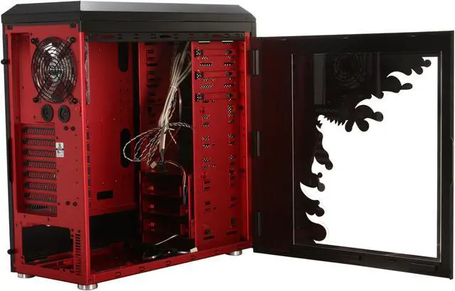 Alt view image 5 of 10 - LIAN LI ARMORSUIT PC-P50R Red Aluminum ATX Mid Tower Computer Case