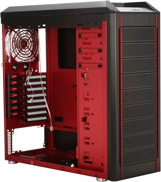 Alt view image 7 of 10 - LIAN LI ARMORSUIT PC-P50R Red Aluminum ATX Mid Tower Computer Case