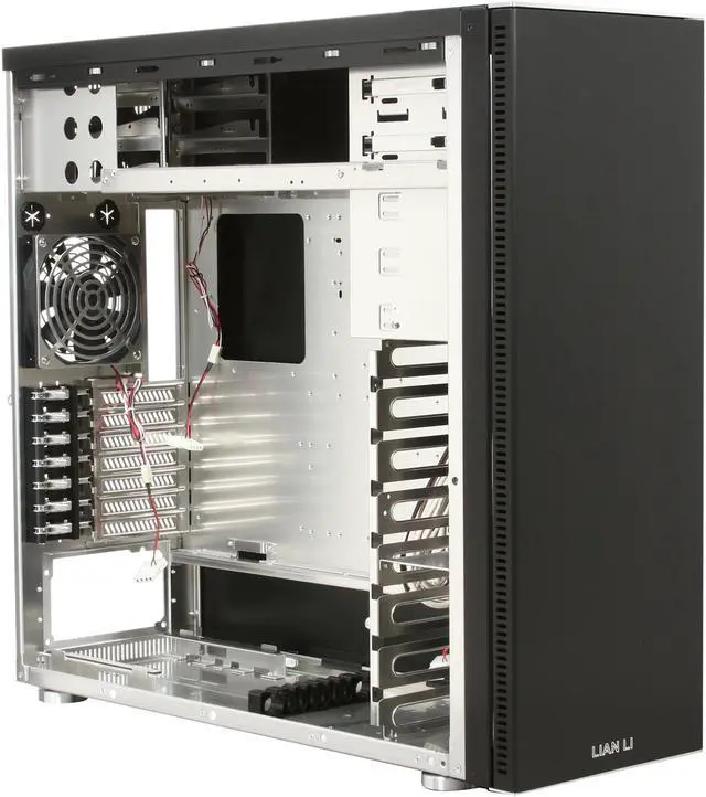 Alt view image 7 of 10 - LIAN LI PC-A71F Black Aluminum ATX Full Tower Computer Case