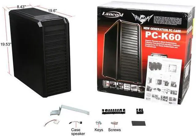 Alt view image 10 of 10 - LIAN LI K60B Black CECC Steel ATX Mid Tower Computer Case