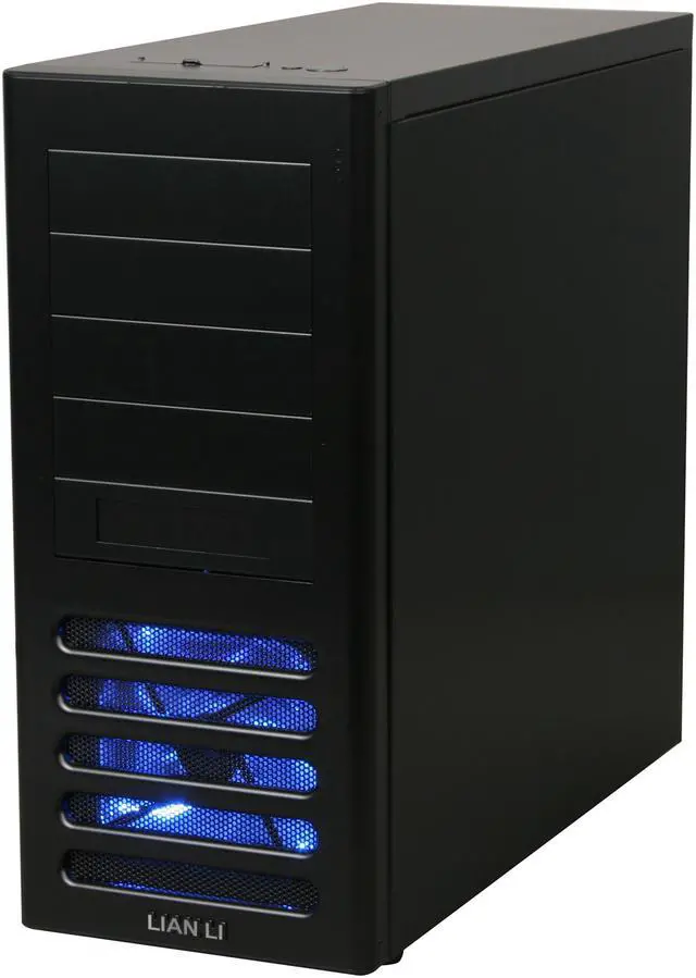 Alt view image 3 of 9 - LIAN LI PC-7FN Black Aluminum ATX Mid Tower Computer Case