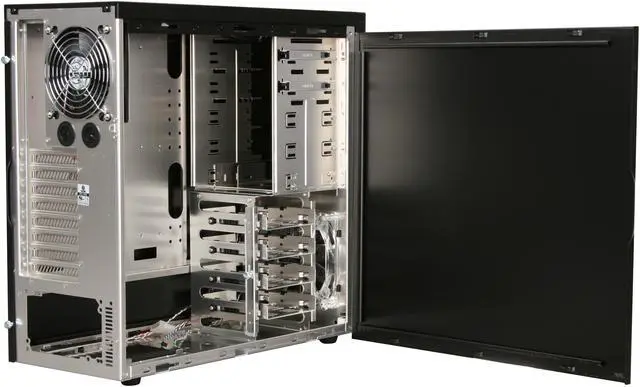 Alt view image 4 of 9 - LIAN LI PC-7FN Black Aluminum ATX Mid Tower Computer Case