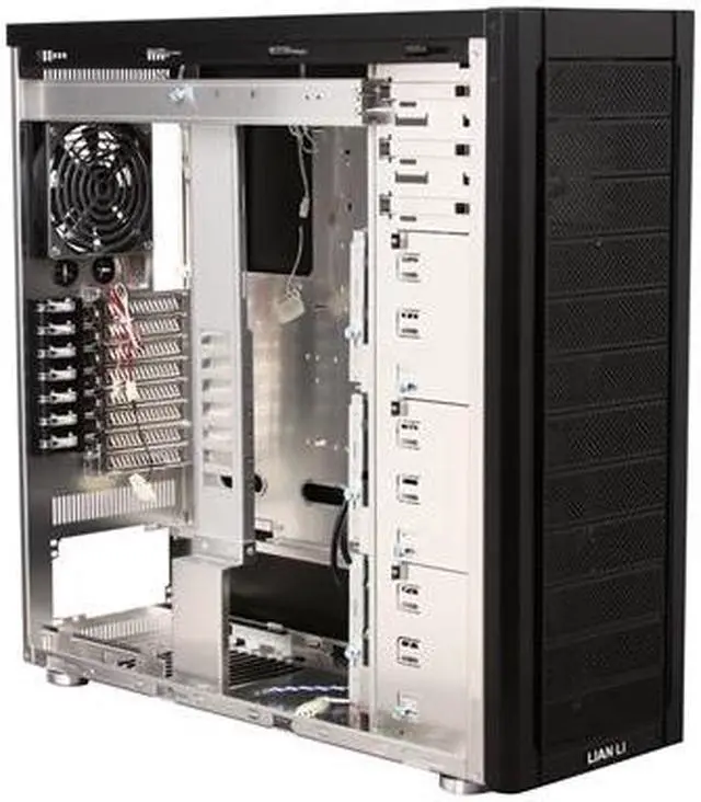 Alt view image 7 of 10 - LIAN LI PC-A77F Black Aluminum ATX Full Tower Computer Case