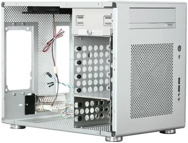 Alt view image 7 of 9 - LIAN LI PC-Q08A Silver Aluminum Mini-ITX Tower Computer Case