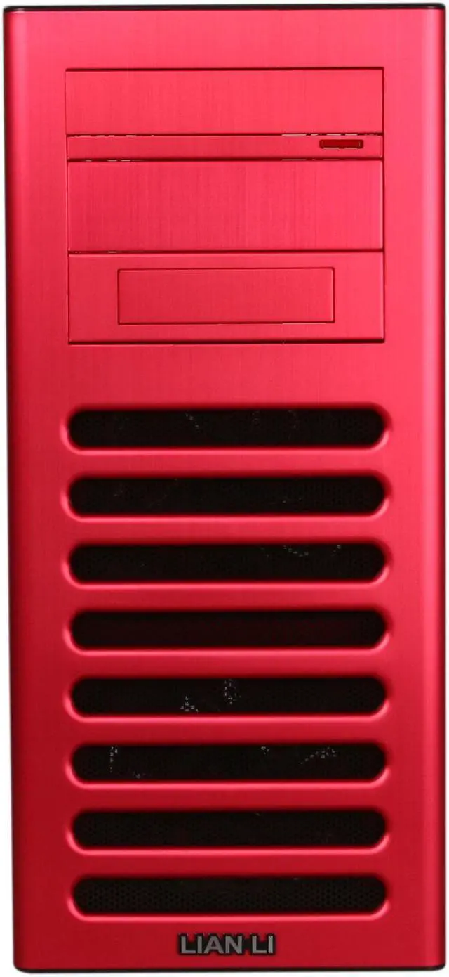 Alt view image 2 of 10 - LIAN LI PC-8FIR Red Aluminum ATX Mid Tower Computer Case