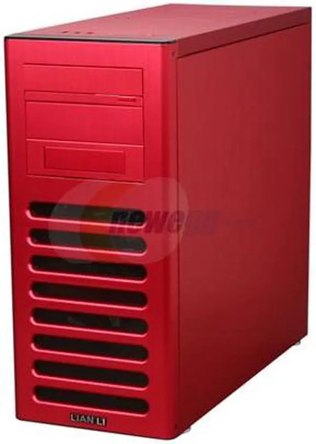 Alt view image 3 of 10 - LIAN LI PC-8FIR Red Aluminum ATX Mid Tower Computer Case