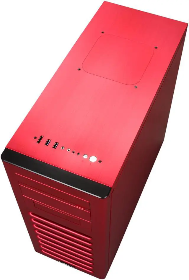 Alt view image 8 of 10 - LIAN LI PC-8FIR Red Aluminum ATX Mid Tower Computer Case