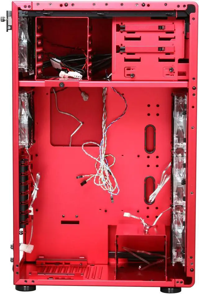 Alt view image 6 of 10 - LIAN LI PC-X900R Red Aluminum ATX Mid Tower Computer Case
