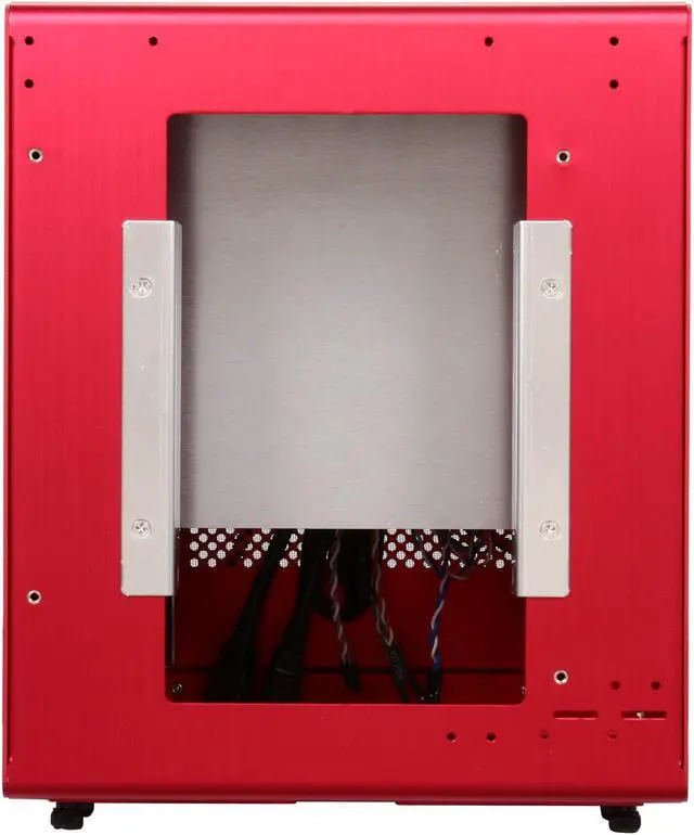 Alt view image 5 of 6 - LIAN LI PC-Q06R Red Aluminum Mini-ITX Test Bench Computer Case