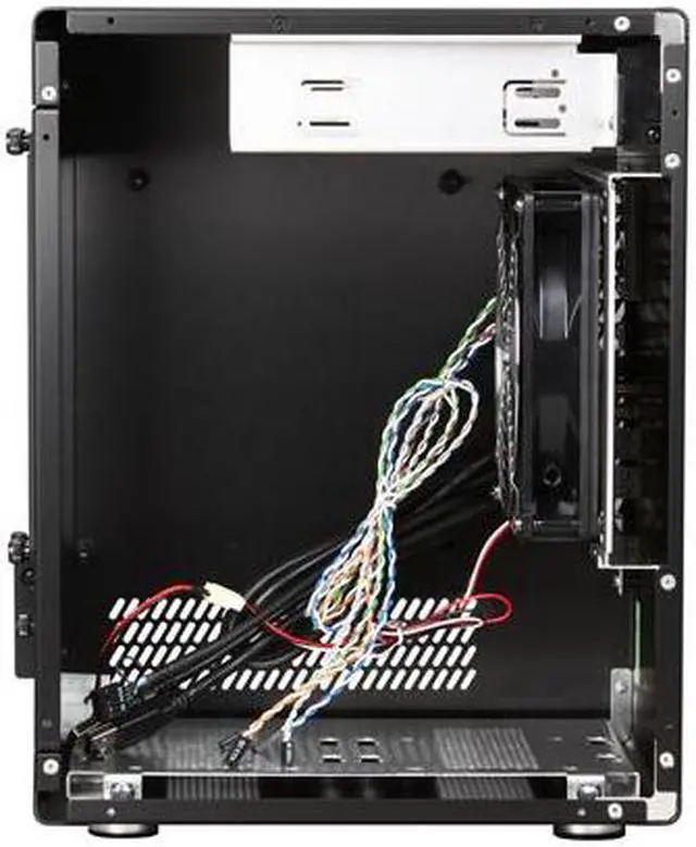 Alt view image 5 of 8 - LIAN LI PC-Q11B Black Aluminum Mini-ITX Tower Computer Case